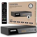 COOCAA HDC2530 Digitaler HD Kabelempfänger, Receiver für Full HD-Fernsehen, inklusive HDMI Kabel | mit Display | Scart | AUX