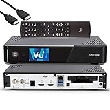 VU+ Uno 4K SE - UHD HDR 1x DVB-S2 FBC Sat Twin Tuner E2 Linux Receiver, TV-Box, YouTube, Satellit Festplattenreceiver, CI + Kartenleser, Media Player, USB 3.0, inkl. EasyMouse HDMI-Kabel